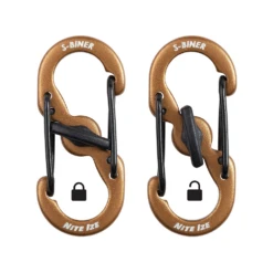Nite Ize S-Biner® MicroLock® Aluminum - 5 Pack Coyote -Stanley Store LSBMA 29BG 5R7 4