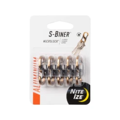 Nite Ize S-Biner® MicroLock® Aluminum - 5 Pack Coyote -Stanley Store LSBMA 29BG 5R7 5