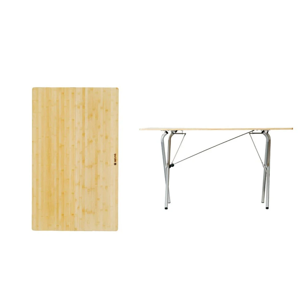 Snow Peak Single Action Table Long, Bamboo Top 4 Snow Peak Single Action Table Long, Bamboo Top - Image 2