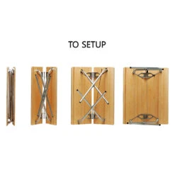 Snow Peak Single Action Table Long, Bamboo Top 12 Snow Peak Single Action Table Long, Bamboo Top -Stanley Store LV 015TR setup