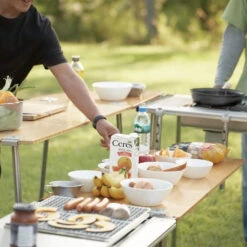 Snow Peak IGT Multi Function Table Bamboo Top -Stanley Store Lifestylephoto