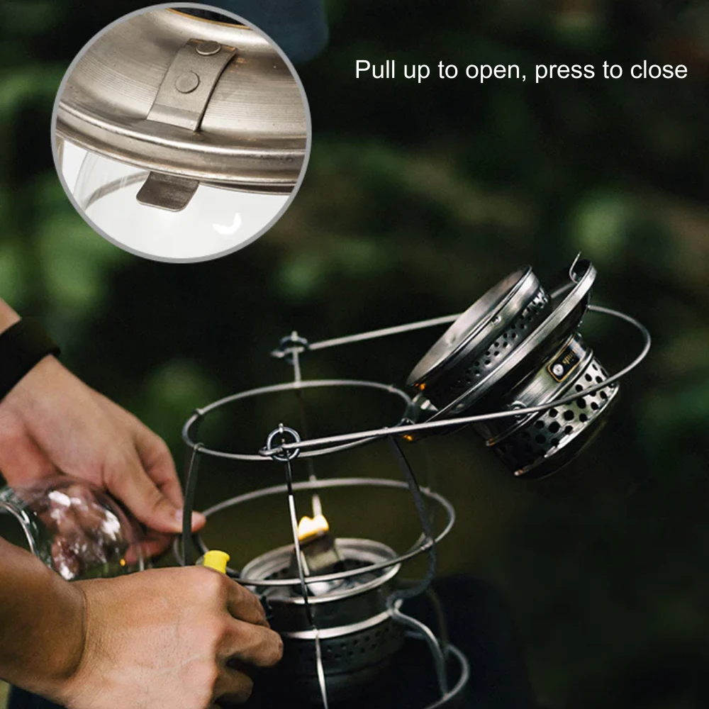 Thous Winds Railroad Kerosene Lamp Vintage Silver 7 Thous Winds Railroad Kerosene Lamp Vintage Silver - Image 5