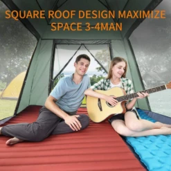 Hewolf Auto 3-4 Person Tent - Green -Stanley Store MON 1654 GRN 12