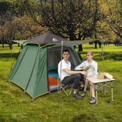 Hewolf Auto 3-4 Person Tent - Green -Stanley Store MON 1654 GRN 4
