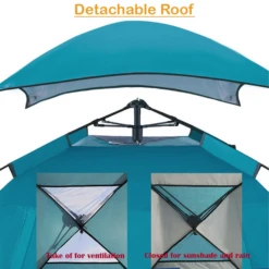 Hewolf Auto 4 Person Tent Teal -Stanley Store MON 2011 TEAL 8 600x600 d9a2104b c0aa 4478 86e1 23d1034b0ba0