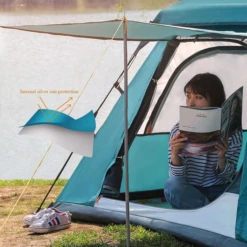 Hewolf Auto 4 Person Tent Teal -Stanley Store MON 2011 TEAL 9 600x600 e6675982 7639 4e42 8f82 f294c88196f7