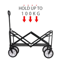 Camp Leader Camping Push Wagon - Black -Stanley Store MON42 9 edited