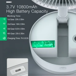 P10 Folding Retractable Camping Fan - Black -Stanley Store P10 10 600x600 4eed2f83 43b3 4c53 8899 d8fae3424e1c