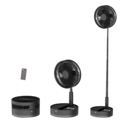 P10 Folding Retractable Camping Fan - Black -Stanley Store P10 5