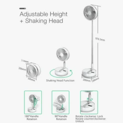 P10 Folding Retractable Camping Fan - White -Stanley Store P10 8 600x600 38f0fc03 66f0 4e03 bba0 337f0df8c726