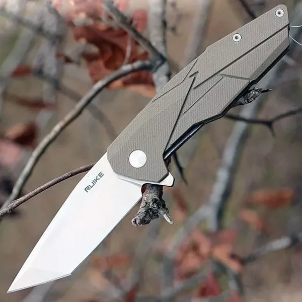 Ruike P138-W Desert Sand Liner Lock G10 Folding Knife 8 Ruike P138-W Desert Sand Liner Lock G10 Folding Knife - Image 6