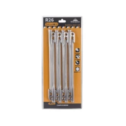 Campingmoon Stainless Steel Tent Pegs Silver -Stanley Store R26 8 2