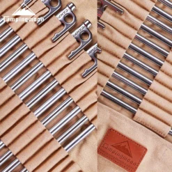 Campingmoon Stainless Steel Tent Pegs Silver -Stanley Store R26 8 6