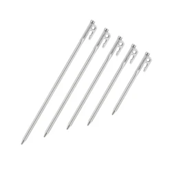 Campingmoon Stainless Steel Tent Pegs Silver -Stanley Store R30 8 3
