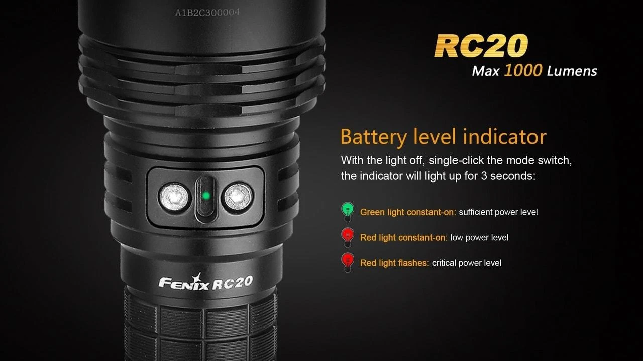 Fenix RC20 XM-L2 U2 Rechargable LED 7 Fenix RC20 XM-L2 U2 Rechargable LED - Image 5