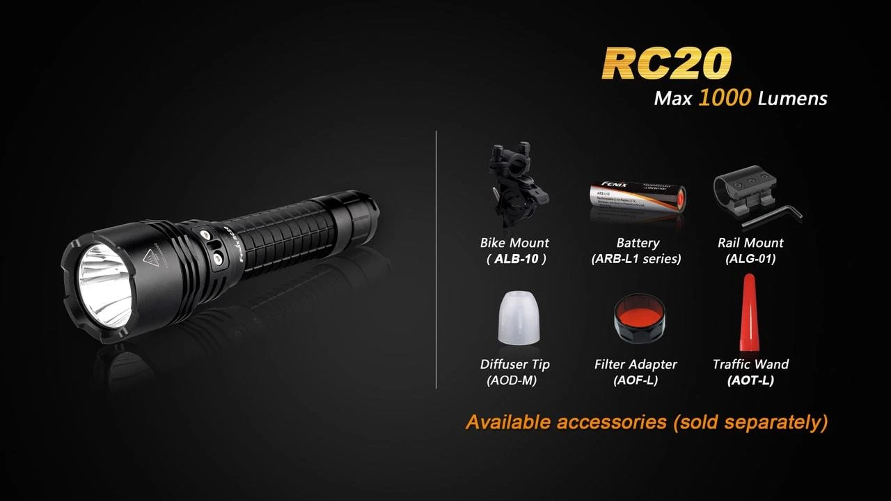 Fenix RC20 XM-L2 U2 Rechargable LED 4 Fenix RC20 XM-L2 U2 Rechargable LED - Image 2
