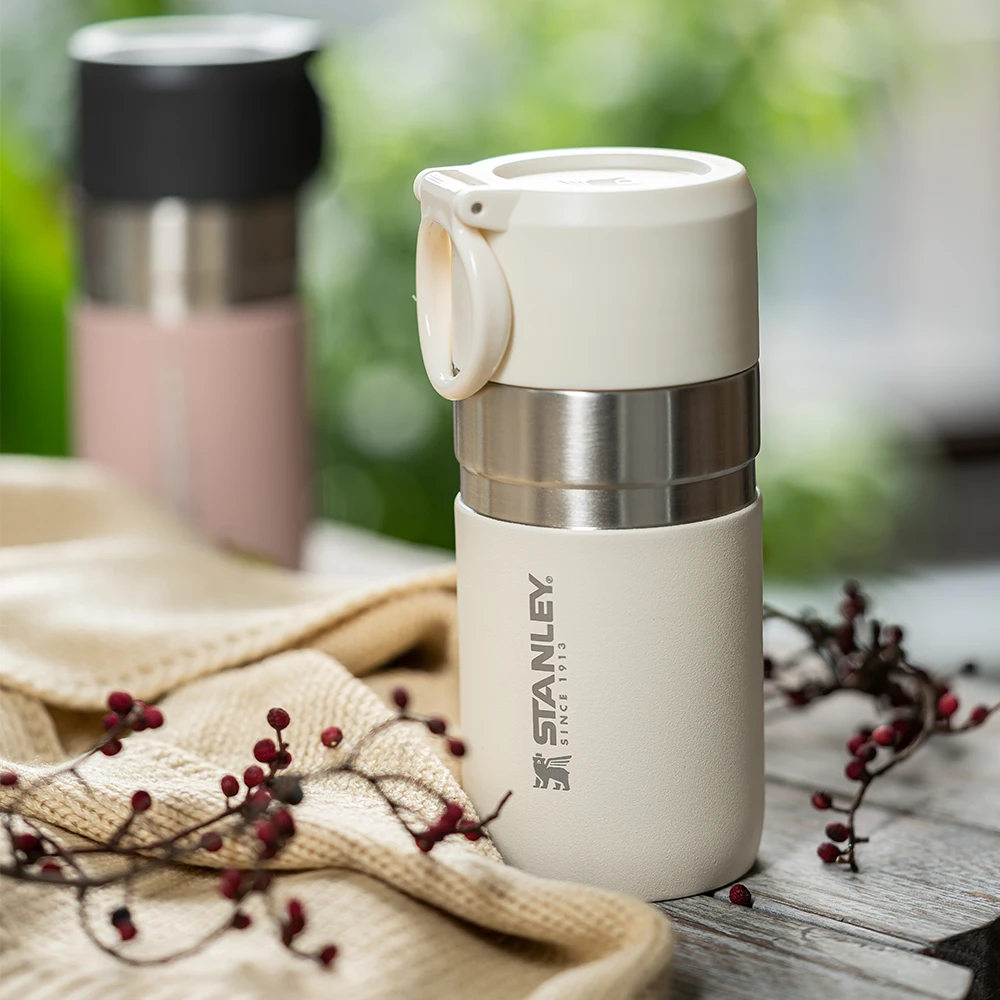 Stanley Go Slim Vacuum Bottle 9.5oz - Cream 5 Stanley Go Slim Vacuum Bottle 9.5oz - Cream - Image 3