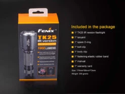 Fenix TK25 LED Flashlight IR Version BLACK -Stanley Store TK25IR 16 E 47064.1491574555