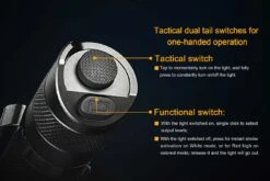 Fenix TK25 LED Flashlight RB Version Black -Stanley Store TK25RB Hunting Flashlight Switches