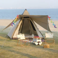 Vidalido 3 - 4 Person Automatic Teepee Tent -Stanley Store TV 063 TAN 8