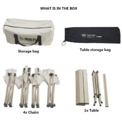 Adventurer Tanxianzhe Camping Table And Chairs Set - Khaki 8 Adventurer Tanxianzhe Camping Table And Chairs Set - Khaki -Stanley Store TXZ 150DH 02 c7958f20 269d 4bfc 81da e5fd8041c162