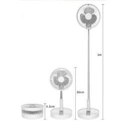 P10 Folding Retractable Camping Fan - White -Stanley Store p10 6