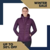 Rab Microlight Jacket Women's - Eggplant -Stanley Store winter sale frame 30