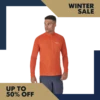 Rab Pulse Long Sleeve Zip - Firecracker -Stanley Store winter sale frame 43