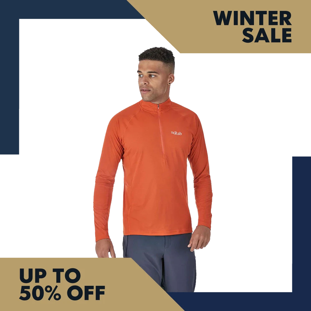 Rab Pulse Long Sleeve Zip - Firecracker 3 Rab Pulse Long Sleeve Zip - Firecracker