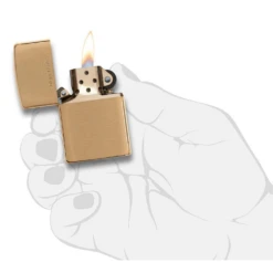 Zippo 204 Brushed Solid Brass - Refillable Windproof Lighter 10 Zippo 204 Brushed Solid Brass - Refillable Windproof Lighter -Stanley Store zippo 204 5