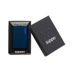 Zippo 239ZL Navy Matte With Zippo Logo - Refillable Windproof Lighter -Stanley Store zippo 239ZL 4