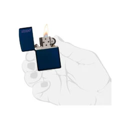 Zippo 239ZL Navy Matte With Zippo Logo - Refillable Windproof Lighter -Stanley Store zippo 239ZL 5