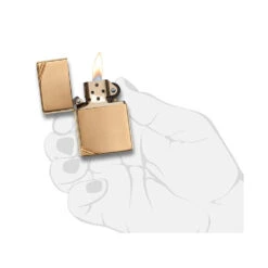 Zippo 270 High Polish Brass Vintage With Slashes - Refillable Windproof Lighter -Stanley Store zippo 270 6