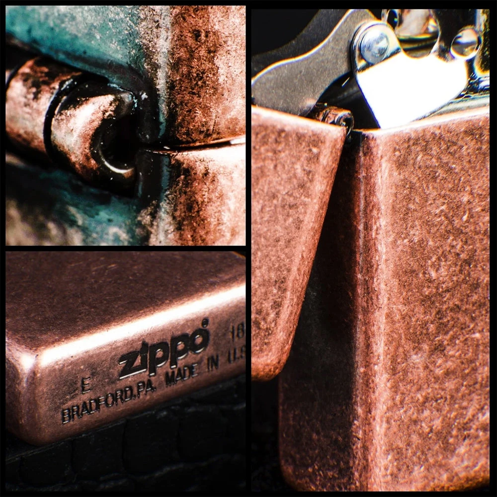 Zippo 301FB Antique Copper - Refillable Windproof Lighter 7 Zippo 301FB Antique Copper - Refillable Windproof Lighter - Image 5