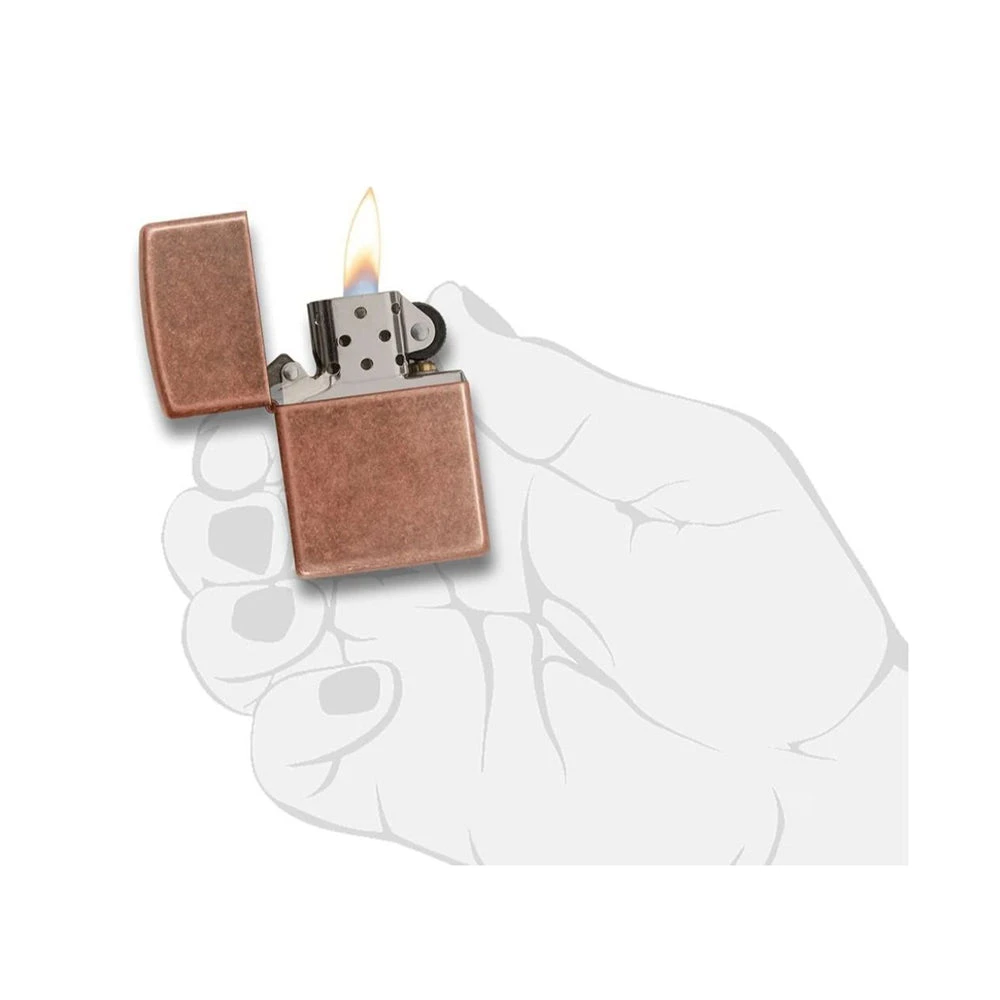 Zippo 301FB Antique Copper - Refillable Windproof Lighter 6 Zippo 301FB Antique Copper - Refillable Windproof Lighter - Image 4